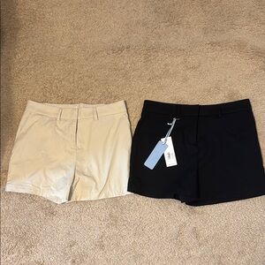 Southern Tide Tan and Black Athletic Shorts